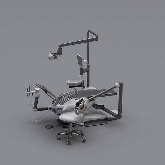 Sleek Modern Dental Chair 3D model