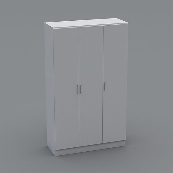 Elegant 3D Wardrobe Model for Contemporary Spaces
