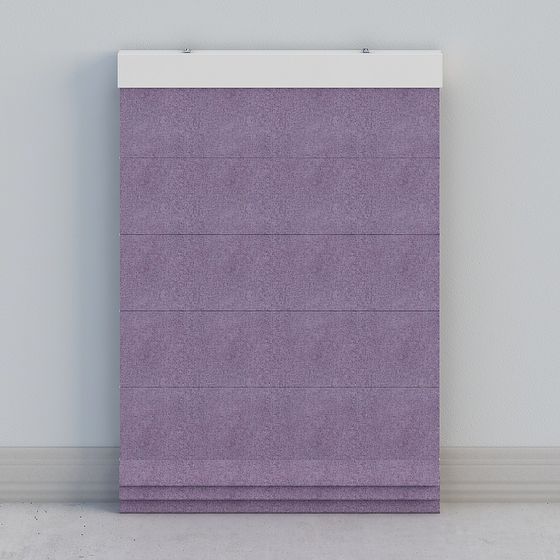 Stylish Purple Curtain 3D model for Contemporary Spaces