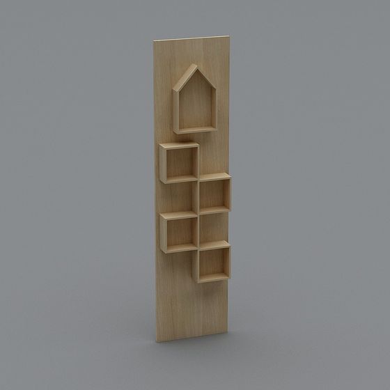 House-Shaped Shelf 3D model