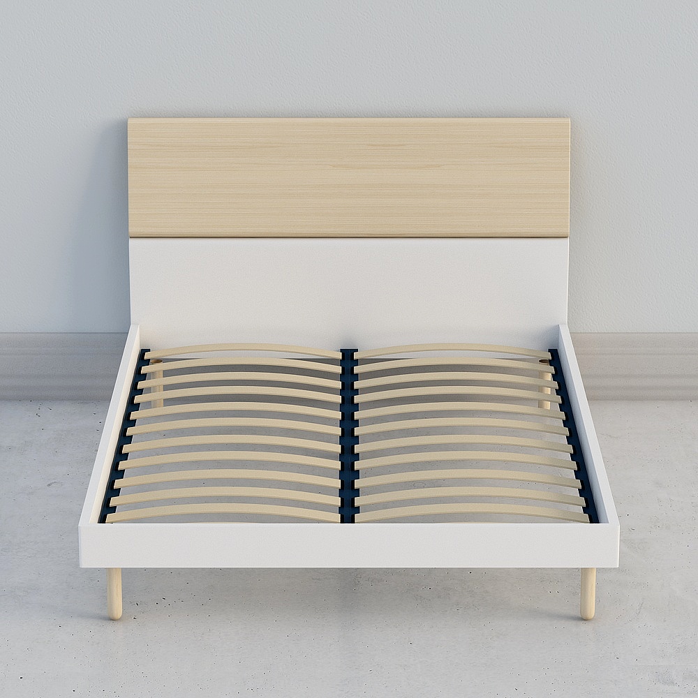 Lit Neige de Montagne | Lit Givre - 1.5m (Sans Literie)