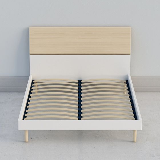 Lit Neige de Montagne | Lit Givre - 1.5m (Sans Literie)