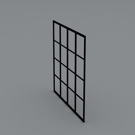 Industrial Style Grid 3D Model Design