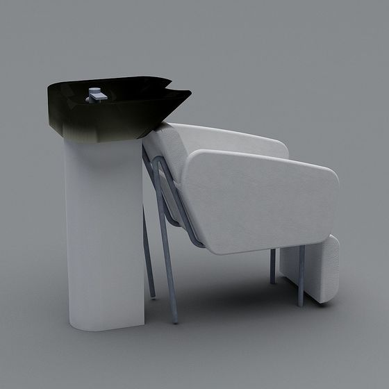 Minimalist Bar Stool Set 3D model