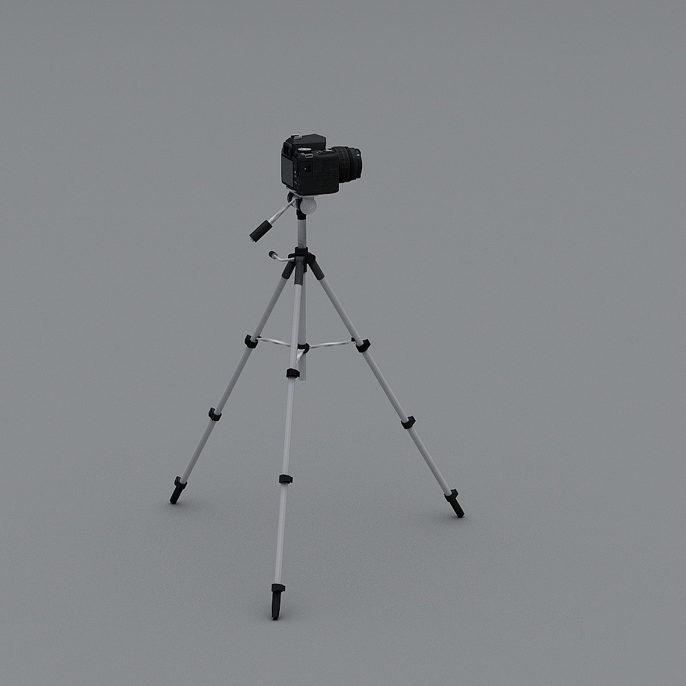 Realistic Camera Tripod 3D model