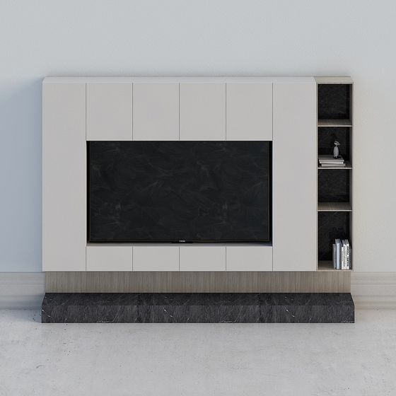 Stylish TV Cabinet 3D model for Modern Interiors