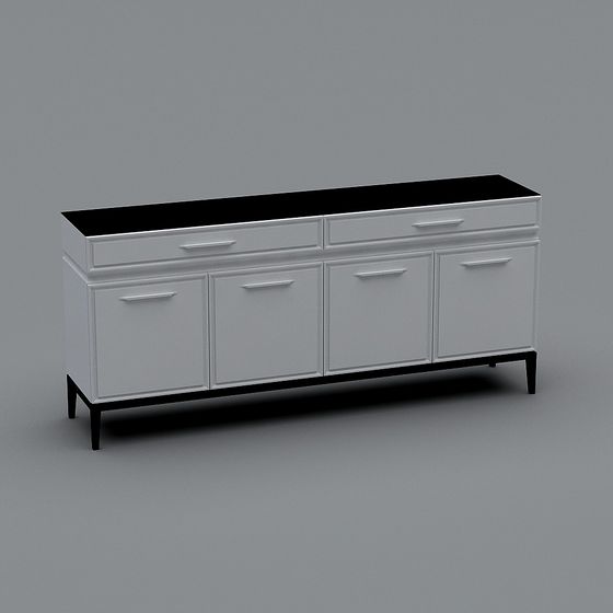 Urban Living Room Cabinet 3D model