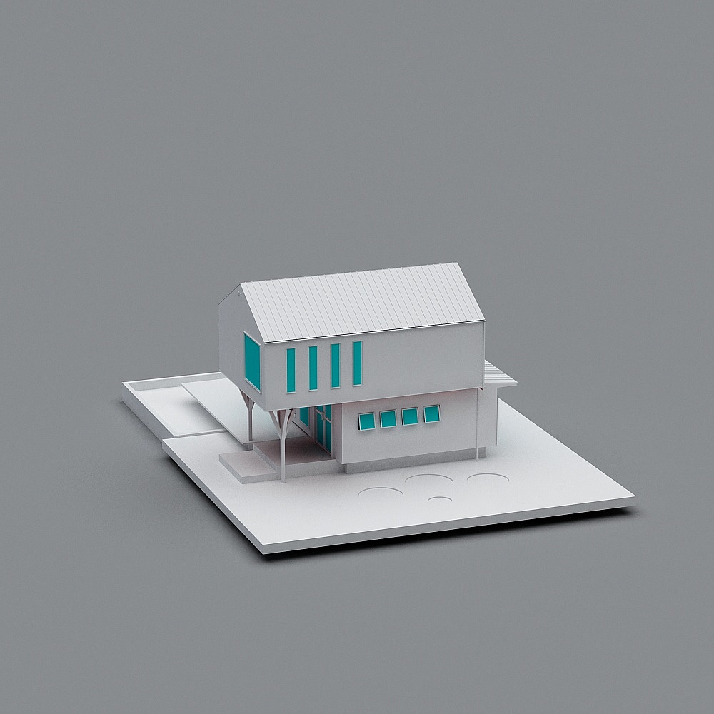 Urban Retreat 3D model for Modern Architecture
