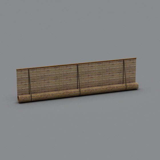 Bamboo Scroll 3D Model for Tranquil Design