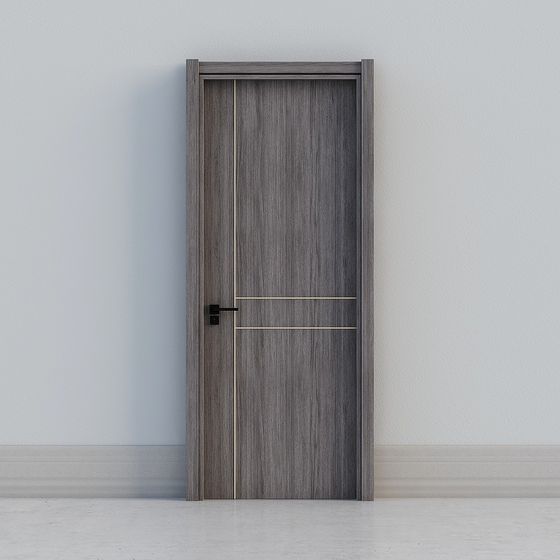 Stylish Low-Poly 3D Model Door for Modern Interiors