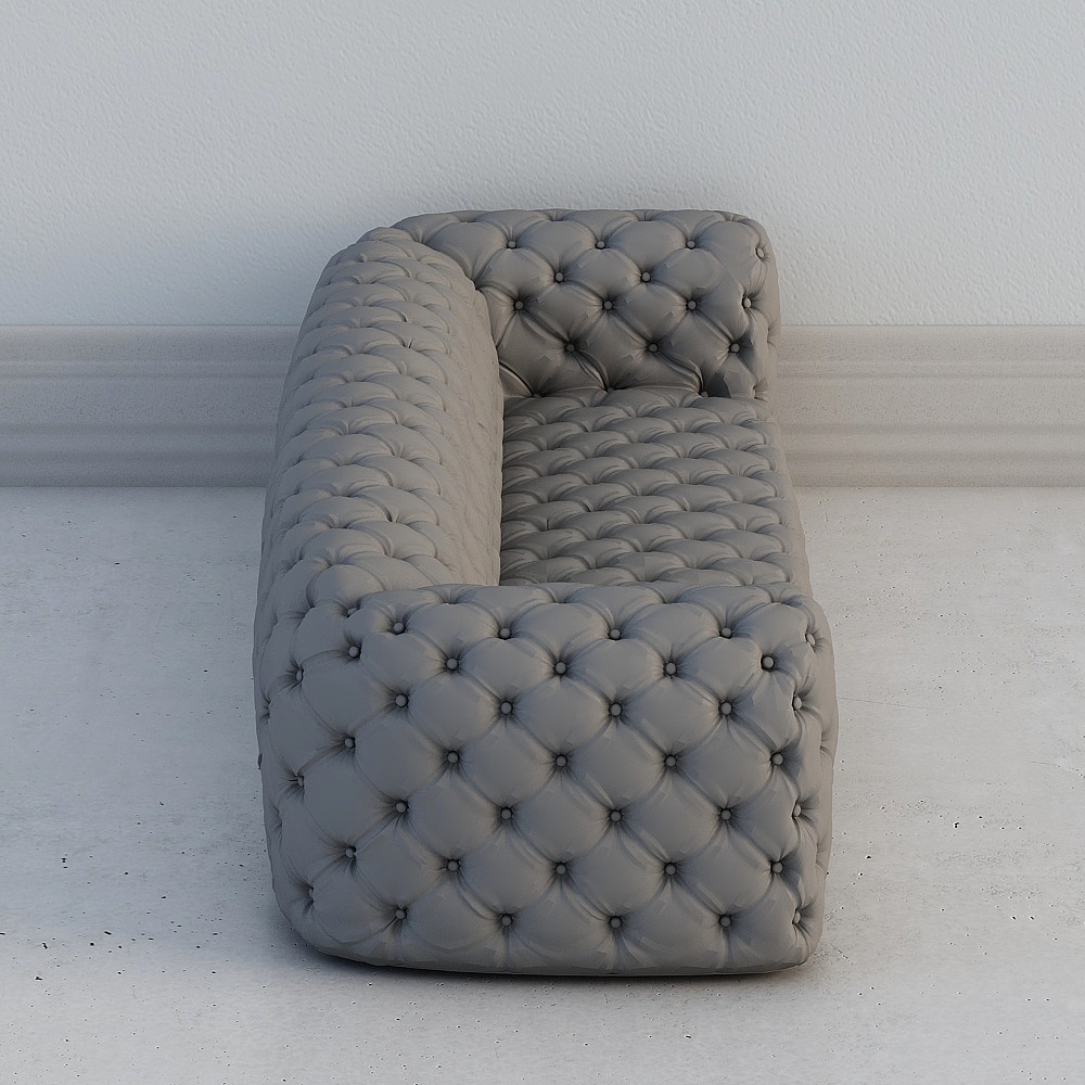 Elegant Classic Sofa 3D model