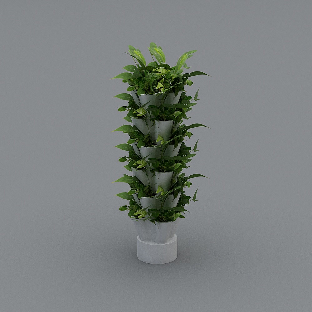 Vertical Garden 3D Model for Indoor Design