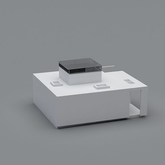 Urban Minimalist Coffee Table 3D Model