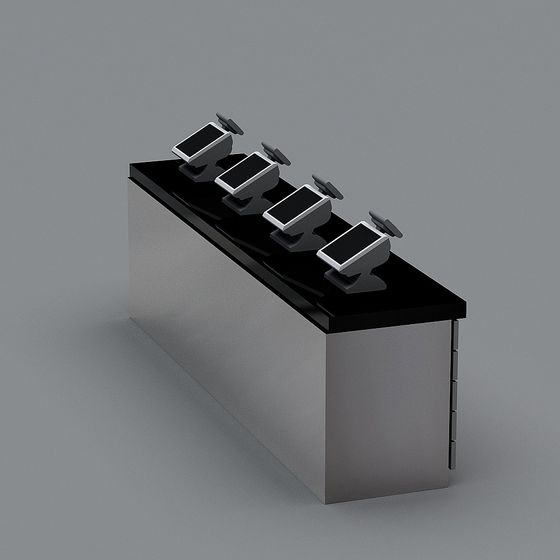 Futuristic Office Station 3D model