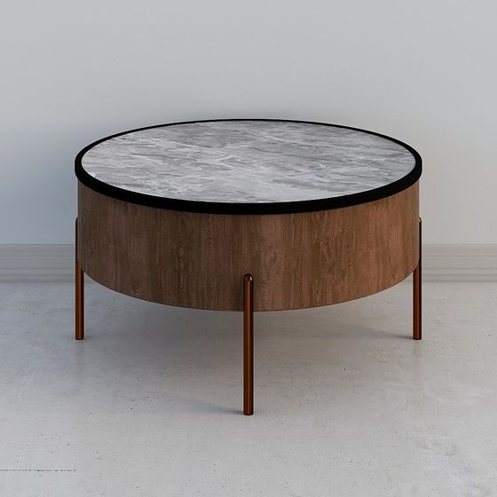 Stylish Round Table 3D model for Modern Interiors