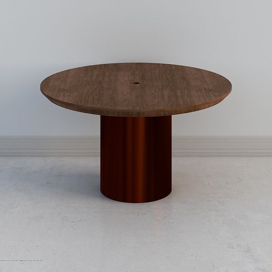 Low-Poly Round Table 3D model Design