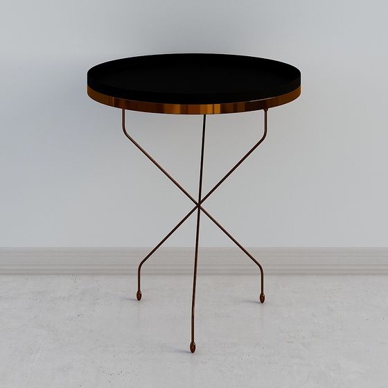 Urban Small Round Table 3D model