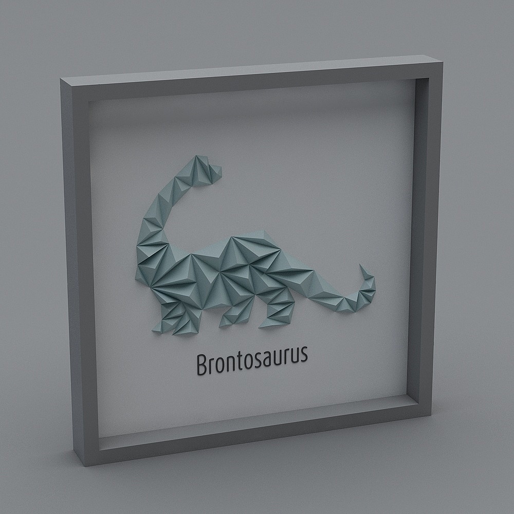 Unique Brontosaurus 3D Model for Creative Projects