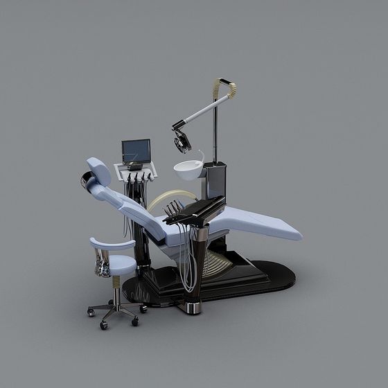 Sleek Dental Chair 3D model for Modern Design