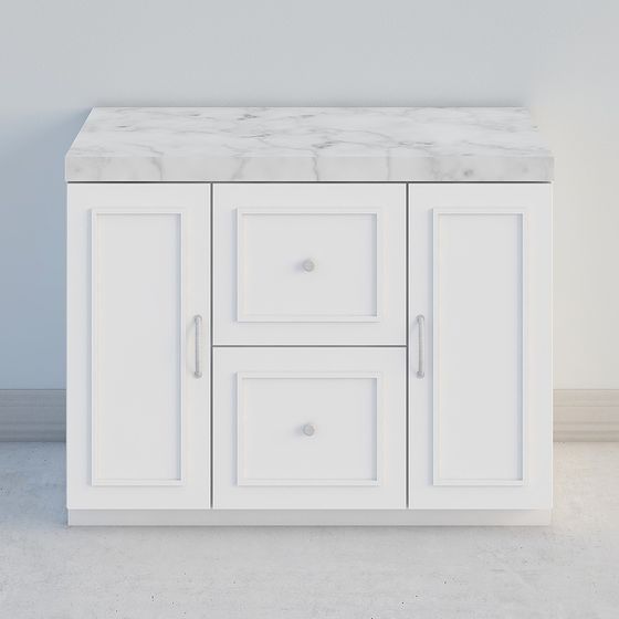 Urban Storage Cabinet 3D model in Modern Minimalist Style