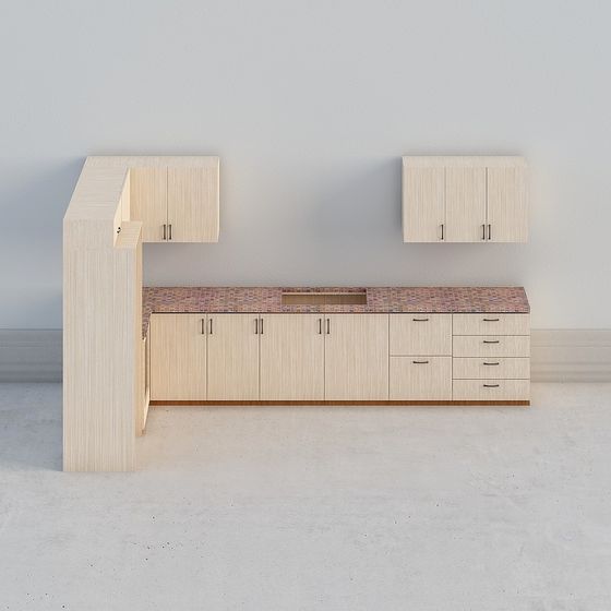 Urban Kitchen 3D Model for Modern Design