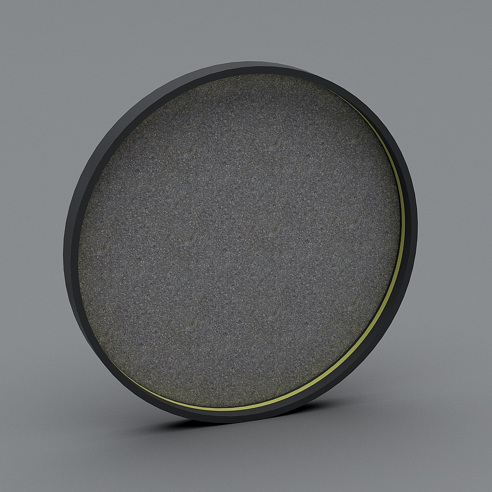 Unique Low-Poly Circular Tray 3D model