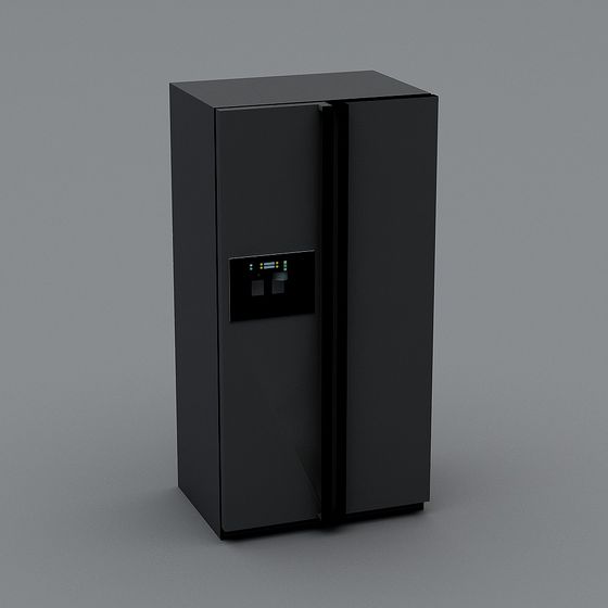 Stylish Smart Refrigerator 3D model