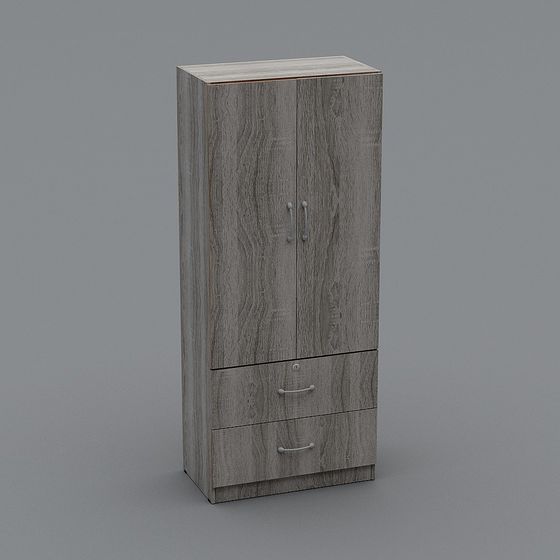 Stylish Storage Cabinet 3D model for Modern Interiors