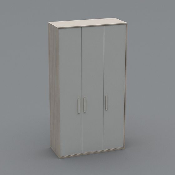 3 K Dolap 3D Model in Gray
