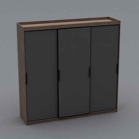 City Window Cabinet 3D model for Contemporary Spaces
