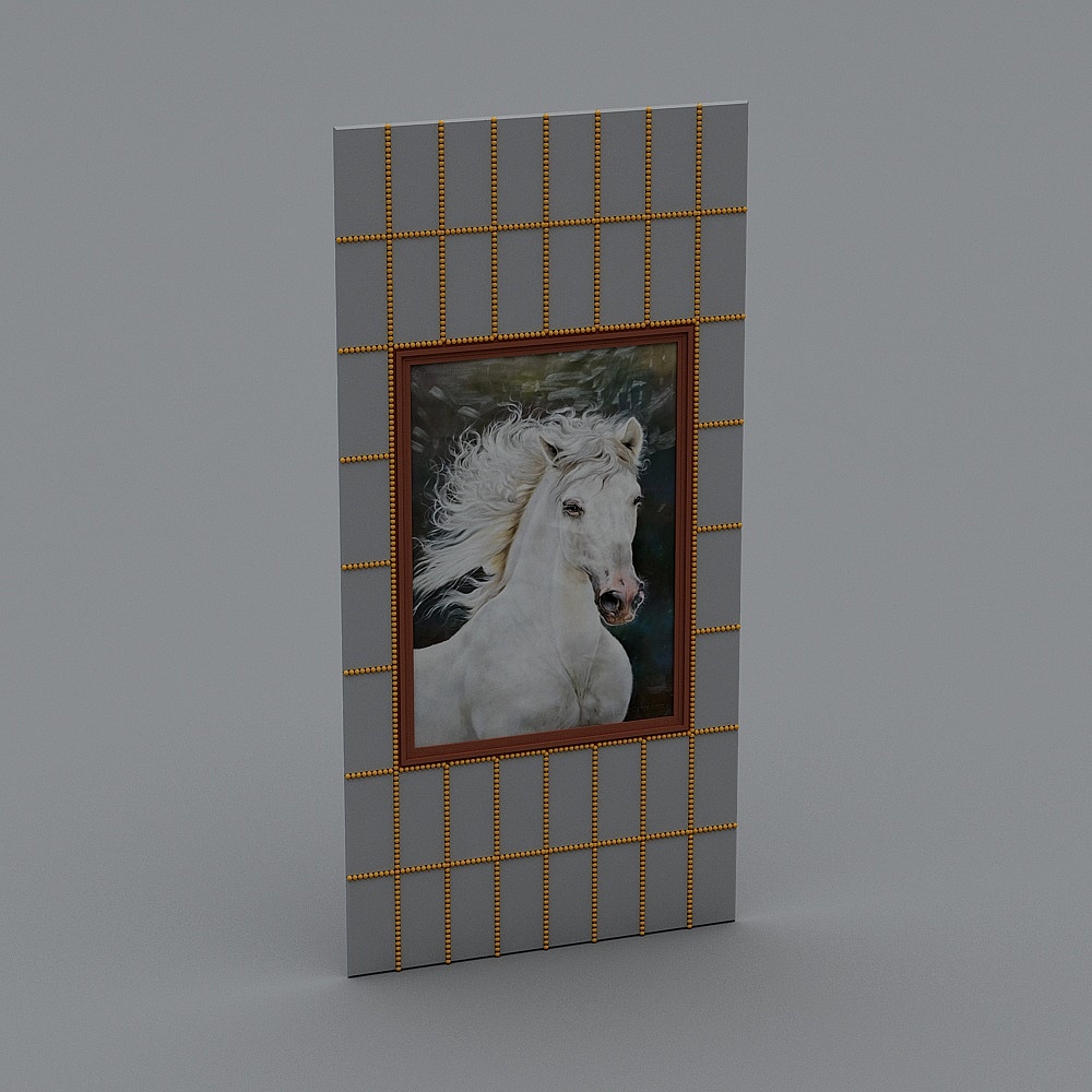 Specchio con cavallo