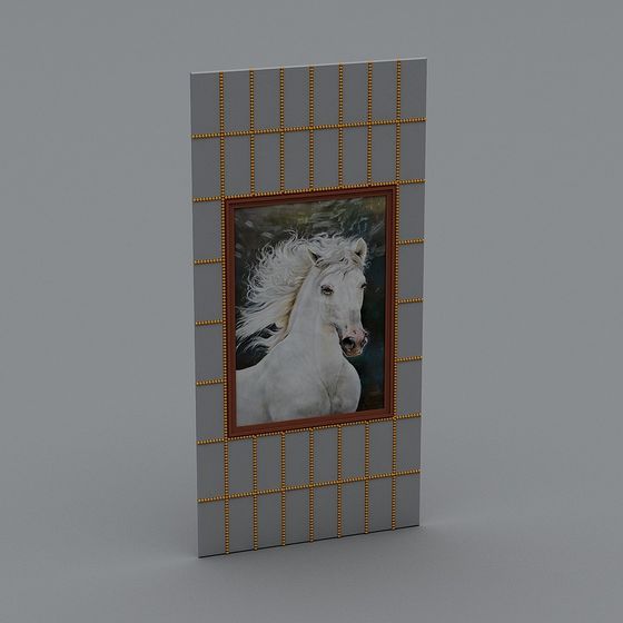 Specchio con cavallo