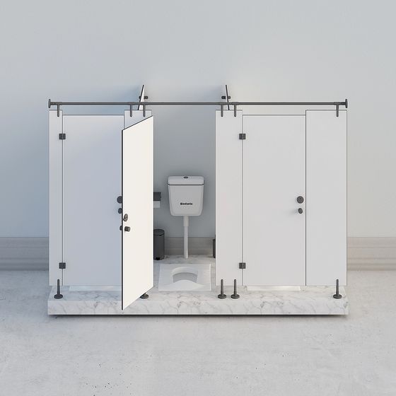 Urban Public Toilet 3D model