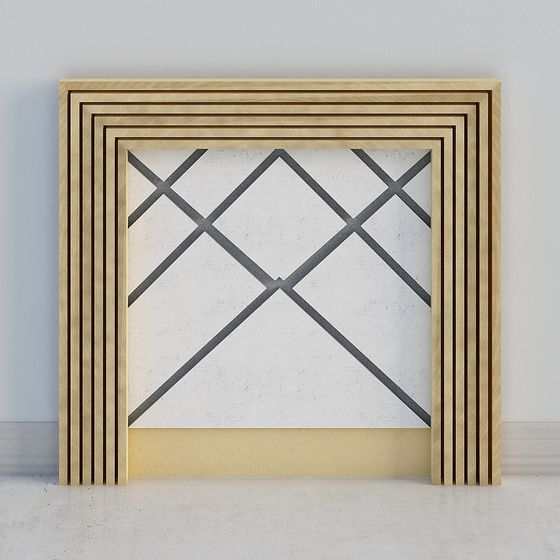 Modern Geometric Wall Art 3D model