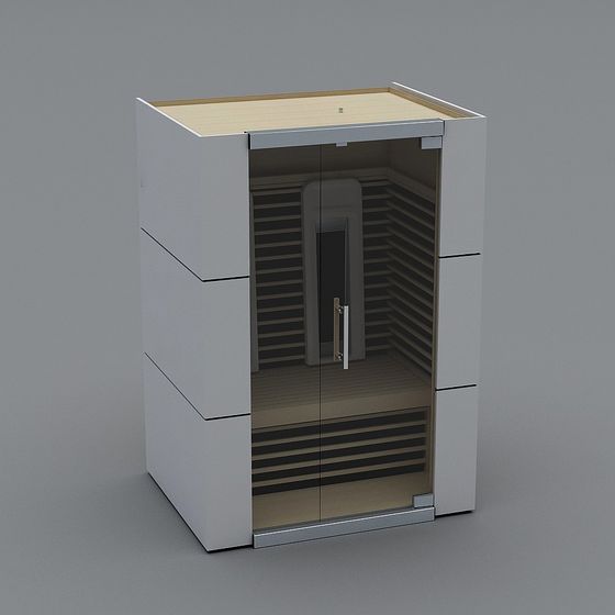 Contemporary Sauna Room 3D model for Cozy Spaces