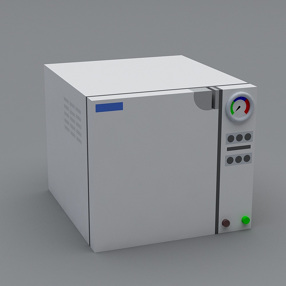 Retro Microwave 3D model with Unique Low-Poly Design