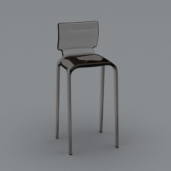 Futuristic Low-Polygon Chair 3D model