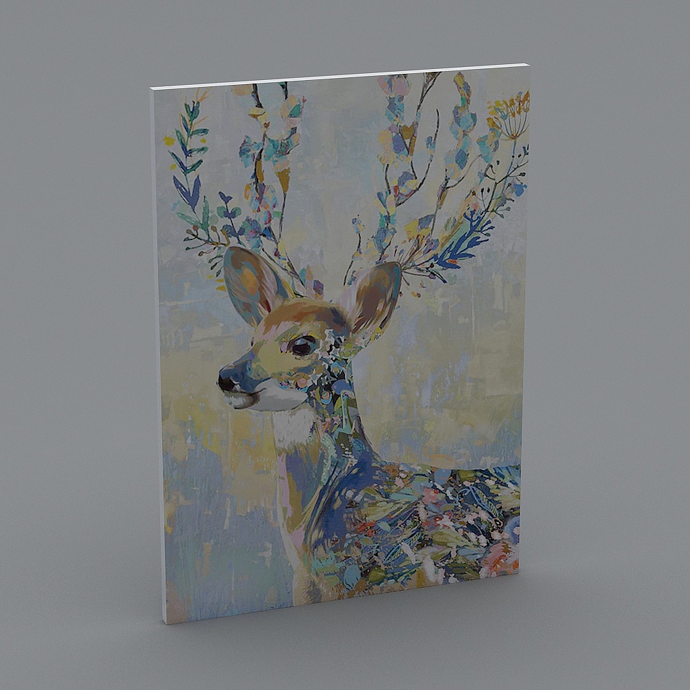 Abstract Deer 3D Model - Nature Meets Art