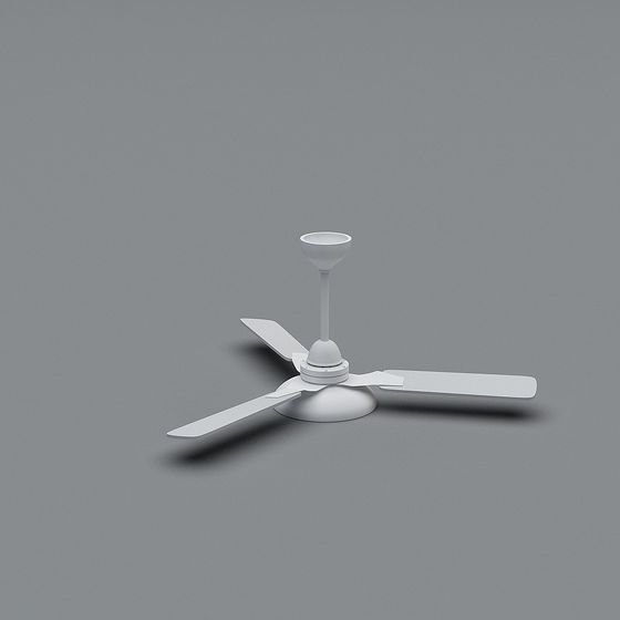 Minimalist Ceiling Fan Light 3D model