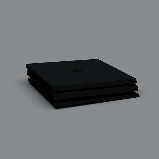 PS4 Console 3D model