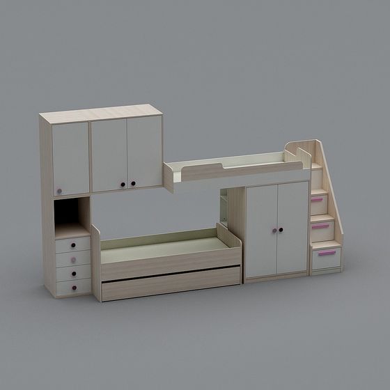 Children's Multifunctional Bed 3D model