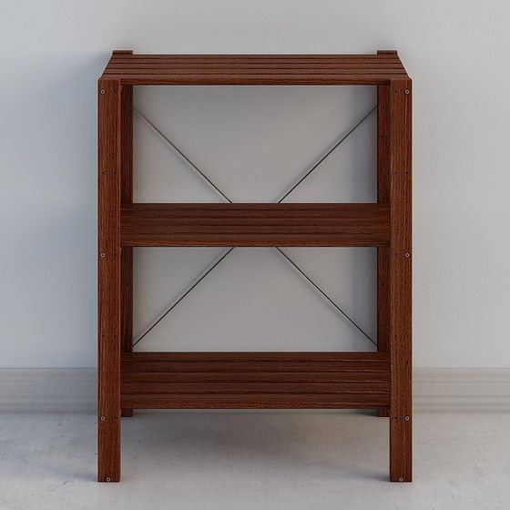 Urban Corner Bookshelf 3D model for Creative Spaces