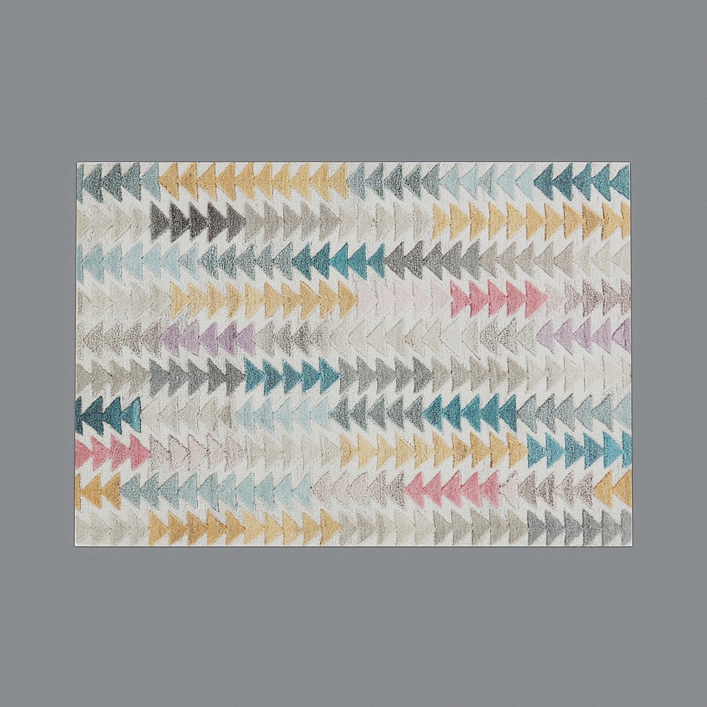 Asterisk 3D Textured Rug