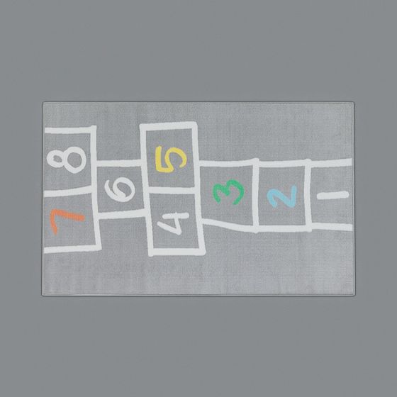 Fun Hopscotch Game Board 3D model for Creative Projects