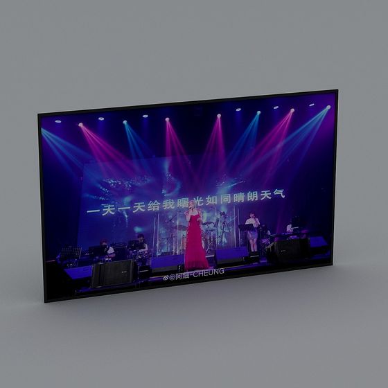 Live Concert Stage 3D model
