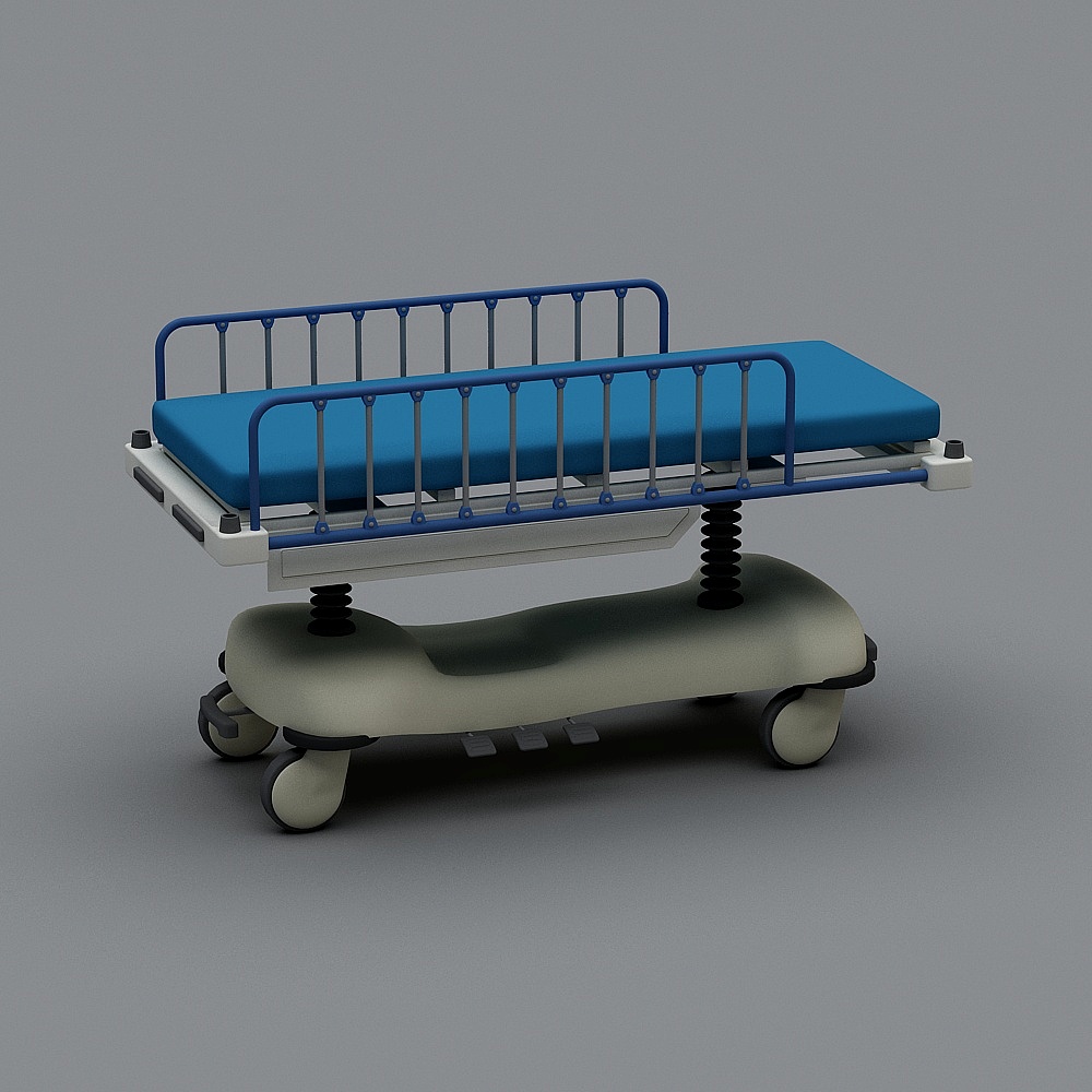 Hospital Gurney 3D model for Medical Environments