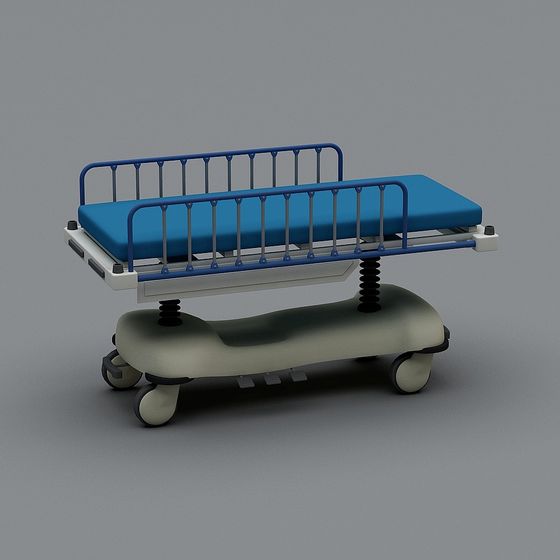 Hospital Gurney 3D model for Medical Environments