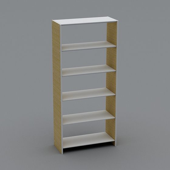 Modern Minimalist Bookshelf 3D model