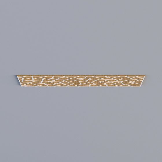 Lattice Shelf Low-Poly 3D Model