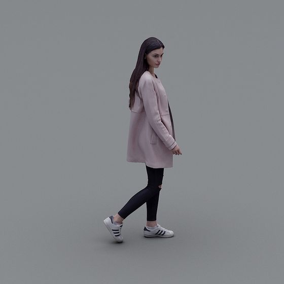 Modern Elegant Female 3D model